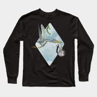 Funny stork Long Sleeve T-Shirt